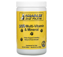 Charlie and Frank, Dog Multi-Vitamin & Mineral, Supports Fresh Breath, 60 Soft Chews, 6.3 oz (180 g)
