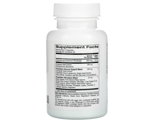 ZOI Research, Blood Glucose Support, 60 Vegetarian Capsules ZOI Research, Blood Glucose Support, 60 Vegetarian Capsules