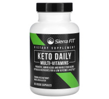Sierra Fit, Keto Daily Multi-Vitamins with Green Tea, Multivitamine mit grünem Tee, 90 vegetarische Kapseln