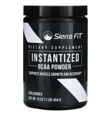 Sierra Fit, Instantized BCAA Powder, Unflavored, 16 oz (454 g)