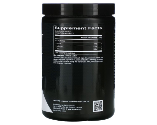 Sierra Fit, Instantized BCAA Powder, Unflavored, 16 oz (454 g) Sierra Fit, Instantized BCAA Powder, Unflavored, 16 oz (454 g)