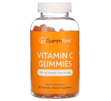 GummYum!, Vitamin C Gummies, Natural Tart Orange Flavor, 250 mg, 180 Gummies
