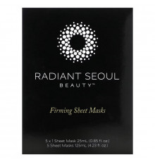 Radiant Seoul, тканевая маска для упругости кожи, 5 шт. по 25 мл (0,85 унции)