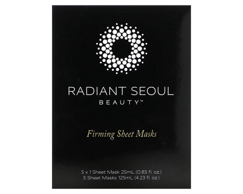 Radiant Seoul, тканевая маска для упругости кожи, 5 шт. по 25 мл (0,85 унции) Radiant Seoul, тканевая маска для упругости кожи, 5 шт. по 25 мл (0,85 унции)