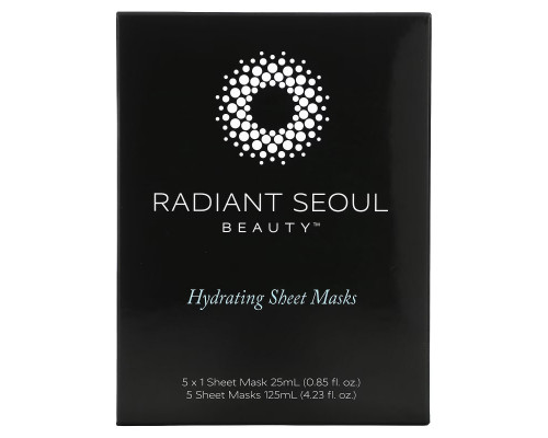 Radiant Seoul, Hydrating Beauty Sheet Mask, 5 Sheet Masks, 0.85 fl oz (25 ml) Each Radiant Seoul, Hydrating Beauty Sheet Mask, 5 Sheet Masks, 0.85 fl oz (25 ml) Each