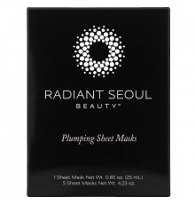 Radiant Seoul, тканевая маска для объема и гладкости кожи, 5 шт. по 25 мл (0,85 унции)