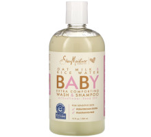 SheaMoisture, Baby Extra Comforting Wash & Shampoo, Oat Milk & Rice Water, 13 fl oz (384 ml)