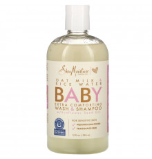 SheaMoisture, Baby Extra Comforting Wash & Shampoo, Oat Milk & Rice Water, 13 fl oz (384 ml)