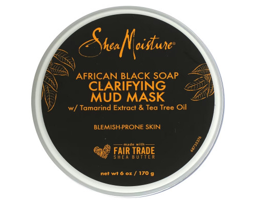 SheaMoisture, очищающая грязевая маска, африканское черное мыло, 170 г (6 унций) SheaMoisture, очищающая грязевая маска, африканское черное мыло, 170 г (6 унций)
