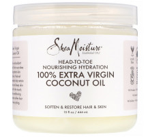 SheaMoisture, Head-To-Toe Nourishing Hydration, 100% Extra Virgin Coconut Oil, 15 fl oz (444 ml)