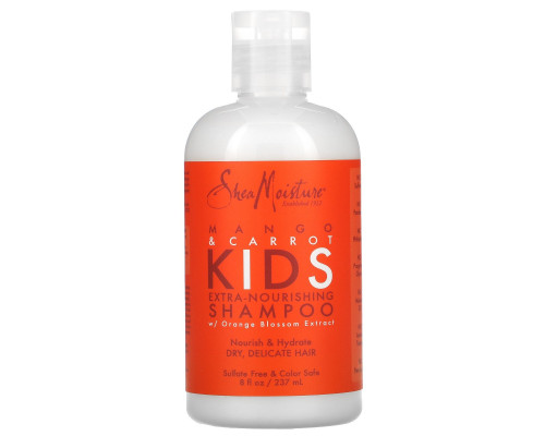 SheaMoisture, Kids Extra-Nourishing Shampoo, Mango & Carrot, 8 fl oz (237 ml)