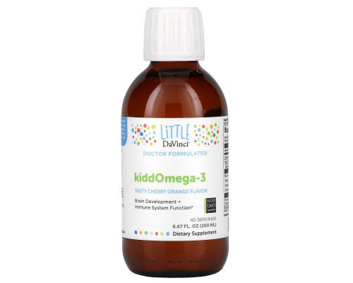 Little DaVinci, KiddOmega-3, Cherry Orange, 6.67 fl oz (200 ml) Little DaVinci, KiddOmega-3, Cherry Orange, 6.67 fl oz (200 ml)