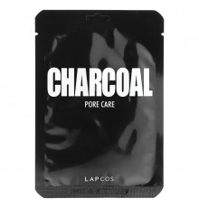 Lapcos, Charcoal Sheet Mask, Pore Care, 1 Sheet, 0.84 fl oz (25 ml)
