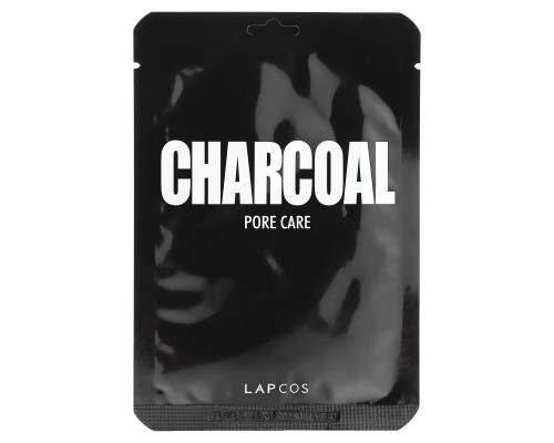 Lapcos, Charcoal Sheet Mask, Pore Care, 1 Sheet, 0.84 fl oz (25 ml) Lapcos, Charcoal Sheet Mask, Pore Care, 1 Sheet, 0.84 fl oz (25 ml)