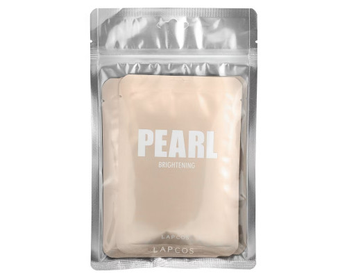 Lapcos, Daily Skin Mask Pearl, Brightening, 5 Sheets, 0.81 fl oz (24 ml) Each Lapcos, Daily Skin Mask Pearl, Brightening, 5 Sheets, 0.81 fl oz (24 ml) Each