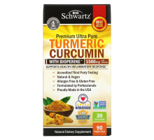 BioSchwartz, Premium Ultra Pure Turmeric Curcumin with Bioperine, 1,500 mg, 90 Veggie Caps