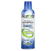 Aurora Nutrascience, Mega-Liposomal CoQ10+, Organic Fruit Flavor, 300 mg, 16 fl oz (480 ml)