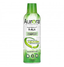 Aurora Nutrascience, Mega-Liposomal R-Alpha Lipoic Acid, органический фруктовый вкус, 750 мг, 480 мл (16 жидк. унций)