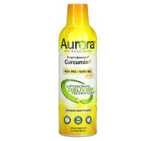 Aurora Nutrascience, Mega-Liposomal Curcumin+, Organic Fruit Flavor, 600 mg, 16 fl oz (480 ml)