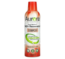 Aurora Nutrascience, Mega-Liposomal NAD+/Resveratrol, Organic Fruit, 16 fl oz (480 ml)