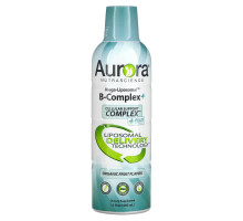 Aurora Nutrascience, Mega-Liposomal B-Complex+, Organic Fruit, 16 fl oz (480 ml)