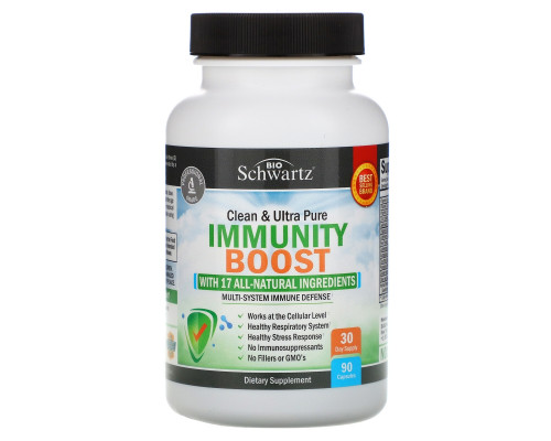 BioSchwartz, Clean & Ultra Pure Immunity Boost, 90 Capsules BioSchwartz, Clean & Ultra Pure Immunity Boost, 90 Capsules