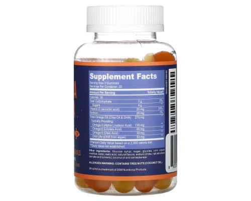 Havasu Nutrition, Omega + DHA Gummies, Natural Lemon & Orange, 60 Vegetarian Gummies Havasu Nutrition, Omega + DHA Gummies, Natural Lemon & Orange, 60 Vegetarian Gummies
