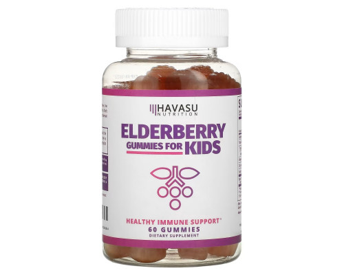 Havasu Nutrition, Elderberry Gummies for Kids, 60 Gummies Havasu Nutrition, Elderberry Gummies for Kids, 60 Gummies