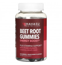 Havasu Nutrition, Beet Root Gummies, Mixed Berry, 60 Gummies