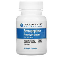 Lake Avenue Nutrition, Serrapeptase, Proteolytic Enzyme, 120,000 SPUs, 30 Veggie Capsules