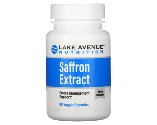 Lake Avenue Nutrition, экстракт шафрана, 88,5 мг, 60 растительных капсул Lake Avenue Nutrition, экстракт шафрана, 88,5 мг, 60 растительных капсул