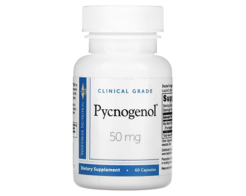Dr. Whitaker, Clinical Grade, Pycnogenol, 50 mg, 60 Capsules Dr. Whitaker, Clinical Grade, Pycnogenol, 50 mg, 60 Capsules