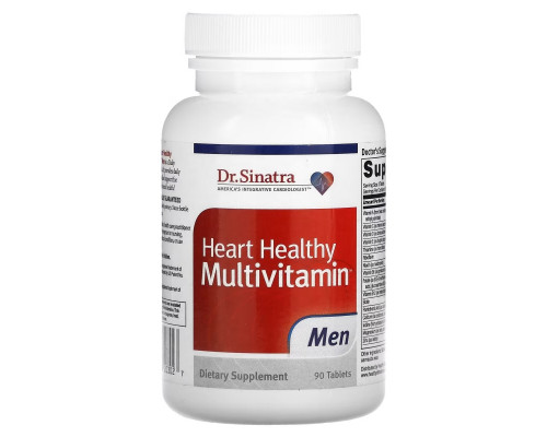 Dr. Sinatra, Heart Healthy Multivitamin, Men, 90 Tablets Dr. Sinatra, Heart Healthy Multivitamin, Men, 90 Tablets