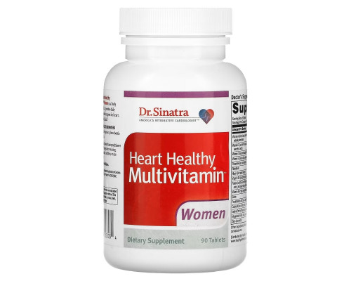 Dr. Sinatra, Heart Healthy Multivitamin, Women, 90 Tablets Dr. Sinatra, Heart Healthy Multivitamin, Women, 90 Tablets