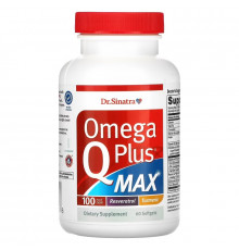 Dr. Sinatra, Omega Q Plus MAX, 60 Softgels