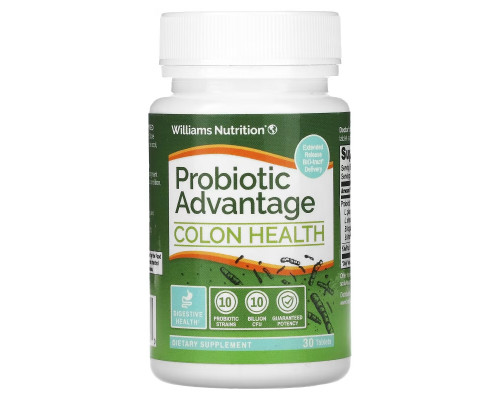 Dr. Williams, Probiotic Advantage, Colon Health, Extra Strength, 30 Tablets Dr. Williams, Probiotic Advantage, Colon Health, Extra Strength, 30 Tablets