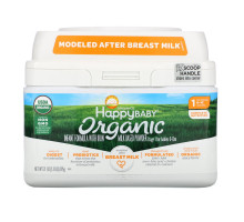 Happy Family Organics, Organics Happy Baby, Молочная смесь с железом, Уровень 1, с рождения до 12 месяцев, 595 г (21 oz)