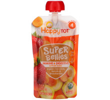 Happy Family Organics, Happy Tot, Super Bellies, Organic Bananas, Carrots & Strawberries, 4 oz (113 g)