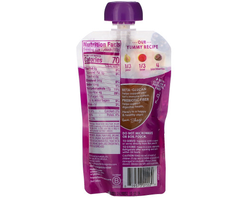Happy Family Organics, Happy Tot, Super Bellies, Organic Pears, Beets & Blackberries, 4 oz (113 g) Happy Family Organics, Happy Tot, Super Bellies, Organic Pears, Beets & Blackberries, 4 oz (113 g)