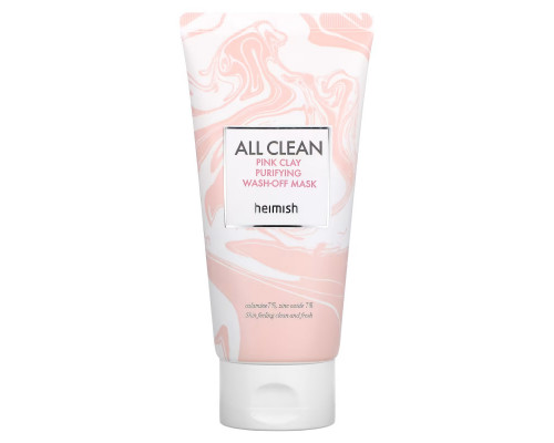 Heimish, All Clean, Pink Clay Purifying Wash-Off Mask, 5.29 oz (150 g) Heimish, All Clean, Pink Clay Purifying Wash-Off Mask, 5.29 oz (150 g)