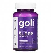 Для здорового сна Goli Nutrition, Жевательные таблетки для сна Dreamy, 60 шт.