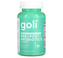 Goli Nutrition, Пробиотики до и после приема, 60 жевательных таблеток