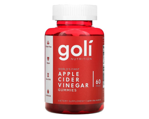Goli Nutrition, жевательные таблетки с яблочным уксусом, 60 шт. Goli Nutrition, жевательные таблетки с яблочным уксусом, 60 шт.