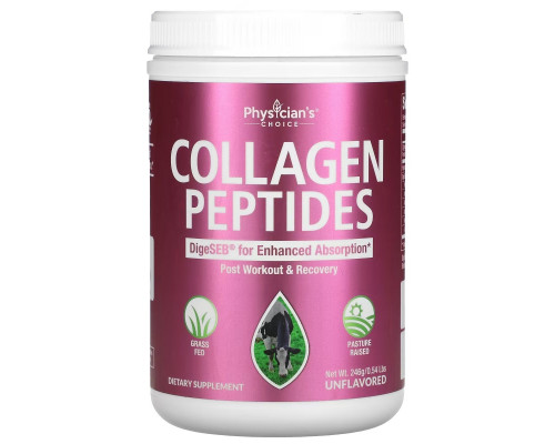 Physician's Choice, Collagen Peptides Powder, .54 lbs (246 g) Physician's Choice, Collagen Peptides Powder, .54 lbs (246 g)