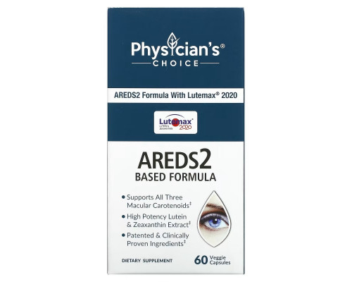 Physician's Choice, Eye Health, Areds2 Formula, 60 Vegetarian Capsules Physician's Choice, Eye Health, Areds2 Formula, 60 Vegetarian Capsules