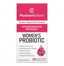 Physician's Choice, Women's Probiotic, 50 Billion CFUs, 30 Delayed-Release Veggie Capsules