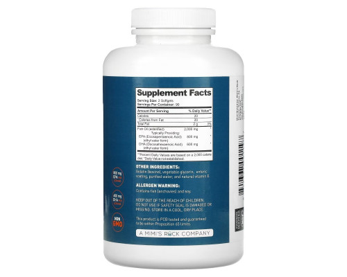 Dr. Tobias, Omega 3 Fish Oil, Triple Strength, 180 Softgels Dr. Tobias, Omega 3 Fish Oil, Triple Strength, 180 Softgels