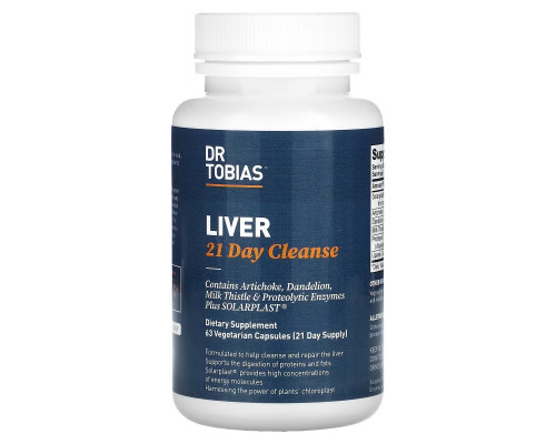 Dr. Tobias, Liver 21 Day Cleanse, 63 Vegetarian Capsules Dr. Tobias, Liver 21 Day Cleanse, 63 Vegetarian Capsules