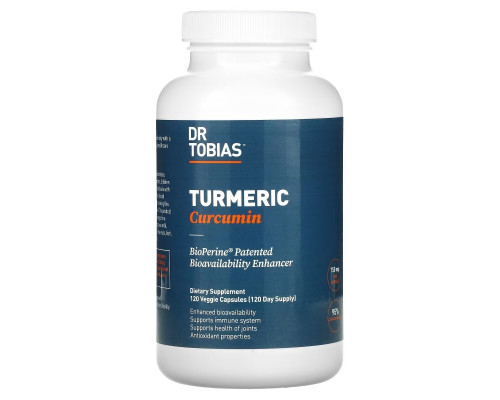 Dr. Tobias, Turmeric Curcumin, 120 Veggie Capsules Dr. Tobias, Turmeric Curcumin, 120 Veggie Capsules