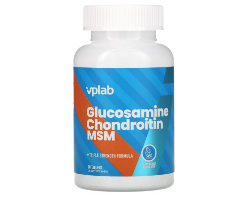 Vplab, Glucosamine Chondroitin MSM, 90 Tablets Vplab, Glucosamine Chondroitin MSM, 90 Tablets